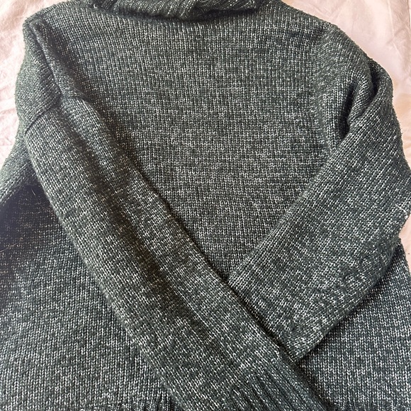 Banana Republic Dark Green Knit Turtleneck Sweater - Petite Medium - Picture 4 of 6